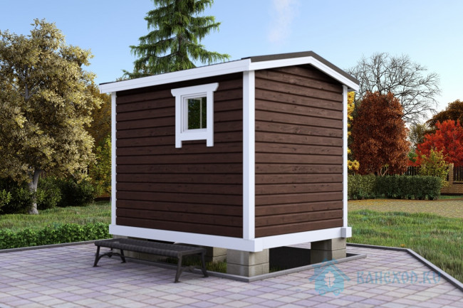 Готовая каркасная баня 2,3 x 3 Готовая каркасная баня 2,3 x 3