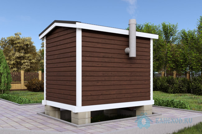 Готовая каркасная баня 2,3 x 3 Готовая каркасная баня 2,3 x 3